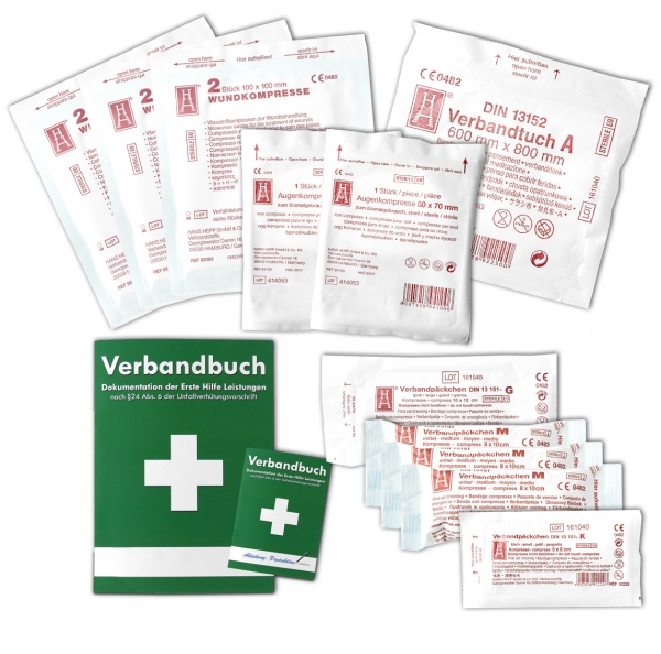Austauschset Sterilteile für Verbandkästen & Erste-Hilfe-Koffer DIN/EN 13157 für Betriebe